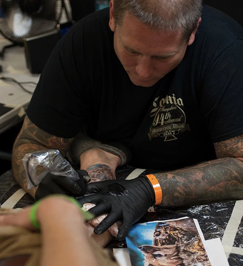 Venom Ink tattoo artist Chad
