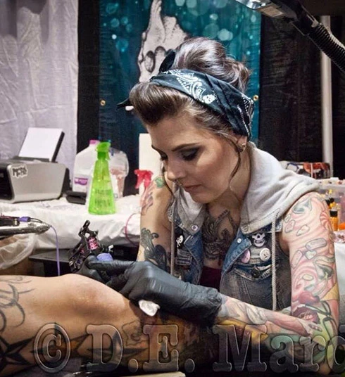 Venom Ink tattoo artist Teresa