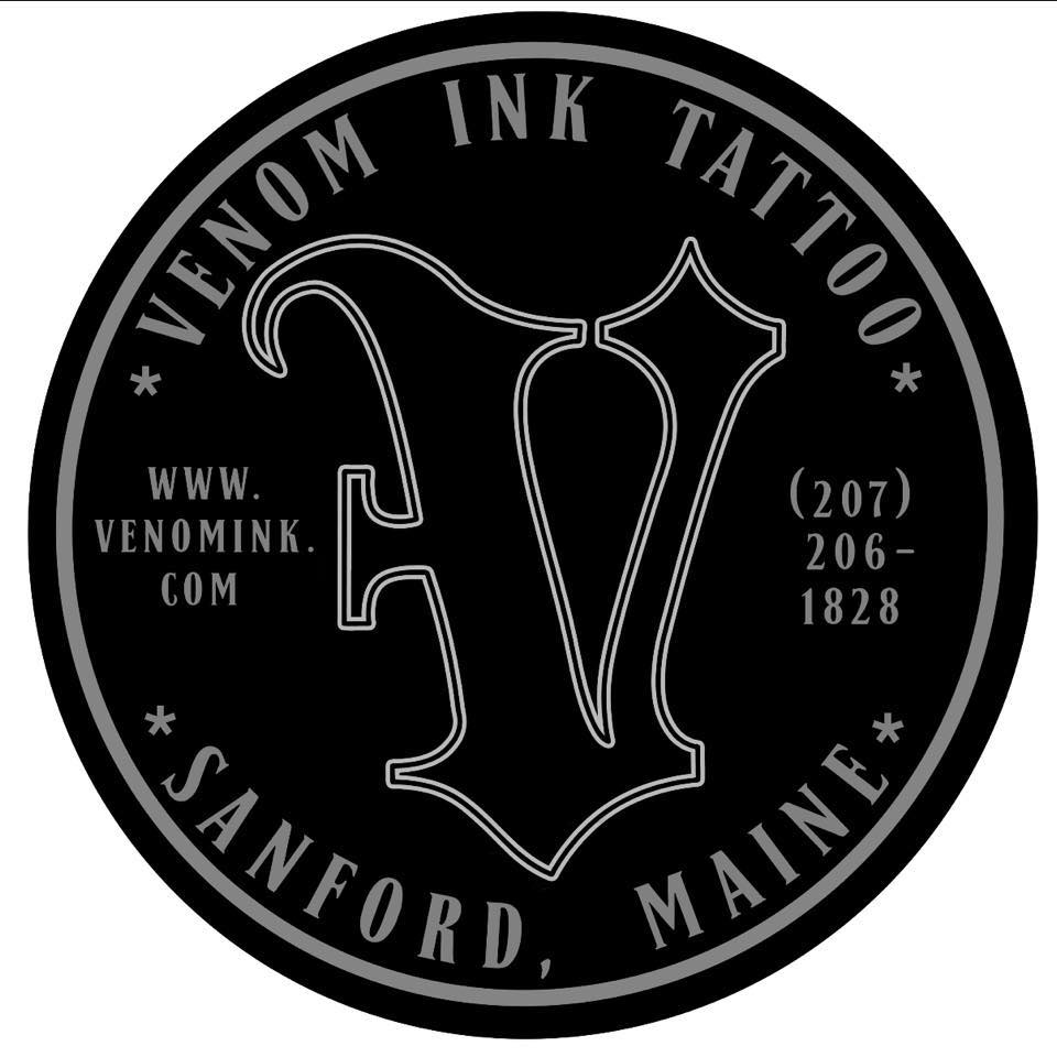 Venom Ink Tattoo logo — tattoo, piercing, and laser removal studio in Sanford, Maine